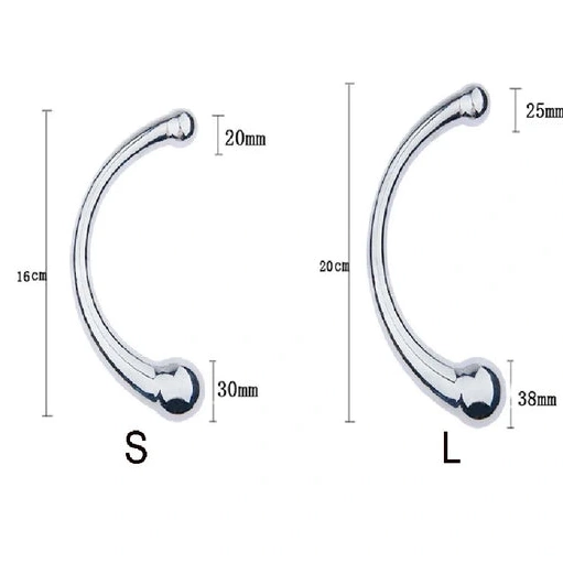 Ended Elegant Steel Stainless Double Anal Hook 5858 0323